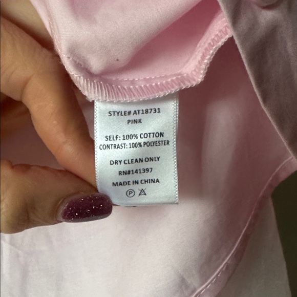Astr the Label Sheer Sleeve Pink Shirt size M - Picture 7 of 7